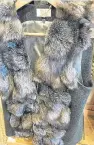  ??  ?? The store’s £495 raccoon fur jacket.