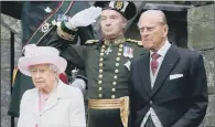  ??  ?? COUPLE: The Queen and the Duke of Edinburgh pictured during their trip to Scotland, where Her Majesty took part in an ancient ceremony.