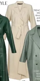  ??  ?? TRENCH, £519, Marina Rinaldi by Antonio Berardi