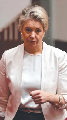  ??  ?? DEFIANT: Nationals deputy leader Bridget McKenzie.