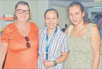  ?? Picture: JONACANI LALAKOBAU ?? From left, Jacqui Berrell, Johanna Gusman and Natalie Makhoul.