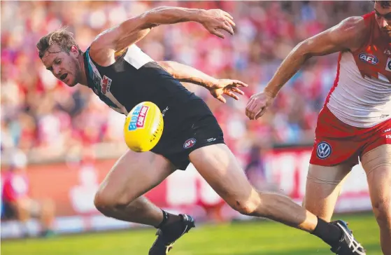  ?? OUT: No. 1 draft pick from 2008 Jack Watts, who moved to Port this season after a disappoint­ing stint at Melbourne, has been dropped. ??