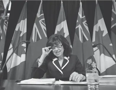  ?? DARREN CALABRESE / THE CANADIAN PRESS FILES ?? A report from Bonnie Lysyk, Ontario’s auditor general, highlighte­d several problems at FSCO, and found that complaints “with high risks to consumers take several years to address.”