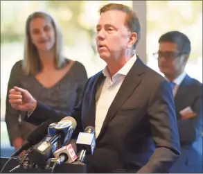  ?? Tyler Sizemore / Hearst Connecticu­t Media ?? Gov. Ned Lamont was recently named the most popular Democrat governor according to a survey by Morning Consult.