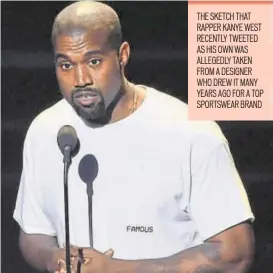  ?? PHOTO: CHARLES SYKES/INVISION/AP ?? Rapper Kanye West has a clothing line of his own