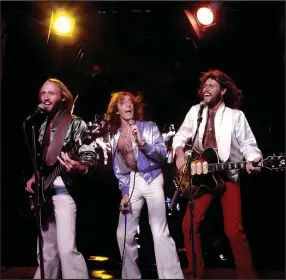  ?? (Special to the Democrat-Gazette/HBO) ?? The Bee Gees — brothers Maurice, Robin and Barry Gibb — perform in 1979.