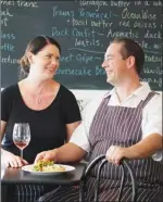  ?? SHELORA SHELDAN/Special to The Herald ?? Above: Front St. Brasserie; Owners Lisa Baxter Burke and John Burke. Below: The tarte de jour