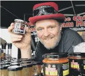  ??  ?? The Chilli Jam Man Simon Barrett.