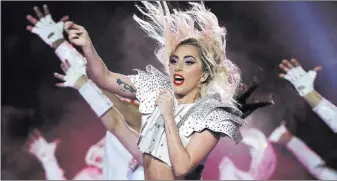  ?? Matt Slocum ?? The Associated Press file Lady Gaga performs during the halftime show of Super Bowl LI in Houston on Feb. 5.