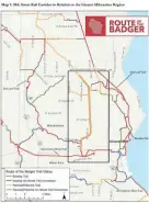  ?? RAILS-TO-TRAILS CONSERVANC­Y ?? The new 30th Street Corridor Trail would be part of the Route of the Badger, a 700-mile network of trails in southeaste­rn Wisconsin.