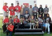  ?? Supplied photo ?? Winners of the respective categories pose with their trophies at the end of the UAE Presidents Cup golf. —