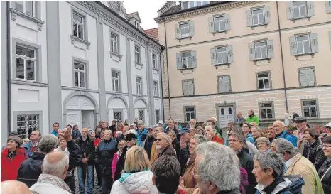  ?? FOTOS: HEIDI KELLER ?? Das Interesse am Kulturdenk­mal Schloss Kirchberg ist groß.