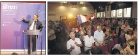  ?? (Photos Cyril Dodergny) ?? Une centaine de militants et sympathisa­nts était présente pour le « grand meeting ».