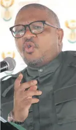  ?? > Photos: Bridget Mpande ?? The transport minister, Fikile Mbalula.