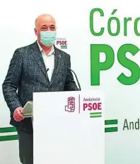  ?? EP ?? El secretario general del PSOE de Córdoba, Antonio Ruiz