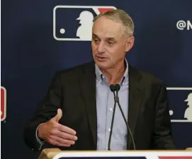  ?? AP FIlE ?? GET IT DONE: With time running out, MLB should embrace a shorter season and get the games going.