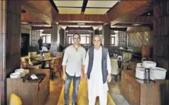  ?? WASEEM ANDRABI/ HT PHOTOS ?? ‘There was a time in the 1990s when we had to travel with the Armyprotec­ted journalist­s to pick up groceries,’ says Ghulam Hassan, 72, a secondgene­ration owner. His son Hayat Bhat (left) is now managing director.