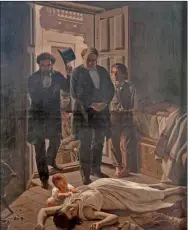  ??  ?? OLEO. Un episodio de la fiebre amarilla en Buenos Aires, de Juan Manuel Blanes (1871).