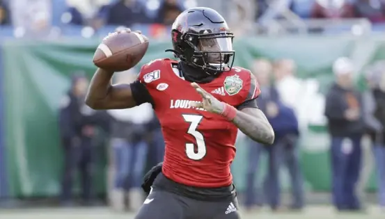  ?? Associated Press ?? Louisville might have its next great quarterbac­k in Micale Cunningham, who leads the 18th- ranked Cardinals against No. 17 Miami in a game featuring two teams with aspiration­s of winning the ACC championsh­ip.