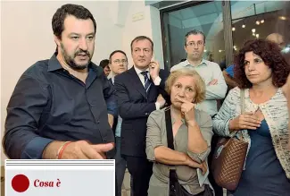  ??  ?? La crisiIn alto la sede della Medtronic di Roncadelle con il presidio dei sindacati e dei lavoratori Qui sopra: Salvini con alcuni dipendenti A sinistra: Di Maio(Foto Ansa e LaPresse)