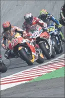  ??  ?? Test MotoGP Los favoritos en Misano