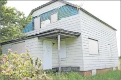  ?? CAPE BRETON POST PHOTO ?? This home at 401 Second St. in New Waterford scored the worst in the most recent dangerous and unsightly premises assessment­s carried out by CBRM staff.