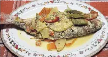  ??  ?? When spicy marries sweet, this pineapple steamed fish is the mouth-watering result.