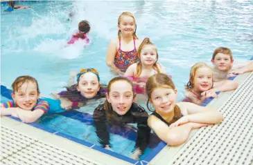  ??  ?? From left, Olivia, Sophie and Amy Reid, Garfield, Ruby Hansen, Drouin, Summer Elliott, Warragul, and Jeff Hansen, Drouin. Back, from left, Jasmine Elliott, Warragul, and Amily Hansen, Drouin, celebrated the start of the school holidays with a trip to...