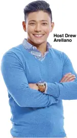  ??  ?? Host Drew Arellano