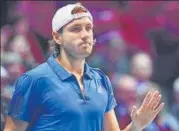  ?? AFP ?? France's Lucas Pouille has said he will not be a part of the revamped Davis Cup from next year.