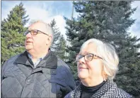  ?? NANCY KING/CAPE BRETON POST ?? The annual gift of a Christmas tree to Boston in thanks for the assistance that city provided Nova Scotia in the aftermath of the Halifax Explosion 100 years ago comes from the property of Bob and Marion Campbell in Blues Mills, shown above.