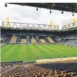  ?? FOTO: DPA ?? Der Signal Iduna Park in Dortmund wird zum Impfzentru­m.