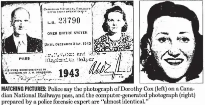  ?? STAR FILES ?? Above: A Star story addresses the case of Dorothy (Dottie) Cox, who vanished in 1943 and was linked to the woman found entombed in a concrete floor in 1995.