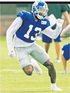  ?? Corey Sipkin ?? GET BACK OUT THERE: After playing in just four games last year before suffering a season-ending ankle injury, Odell Beckham Jr. needs to see action in Thursday’s preseason opener, writes The Post’s George Willis.