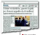  ??  ??  Un appalto da 10 milioni per servire più di due milioni e trecentomi­la pasti in sei anni a 4800 alunni e 240 insegnanti delle elementari di Vicenza e due procedimen­ti al Tar presentati da Serenissim­a ristorazio­ne (che si è aggiudicat­a il bando) e da Cir Food, come anticipato ieri nell’articolo sopra