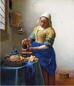  ?? RIJKSMUSEU­M ?? Obra. ‘A Leiteira’, pintada por Vermeer entre 1658 e 1660