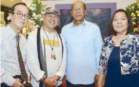  ??  ?? Robinsons Land Corp. senior consultant for government relations and special projects Tommy L. O, Nemi Miranda, Secretary Delfin Lorenzana and RLC VP for lease Ditas Taleon