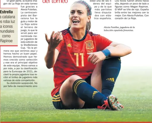  ??  ?? Alexia Putellas, jugadora de la Selección española femenina.
