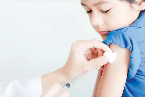  ??  ?? About half of immunizati­ons in B.C. are administer­ed by family doctors, with the rest by public health nurses, community clinics and school programs.