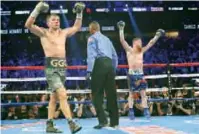  ?? EFE ?? Gennady Golovkin y Saúl Canelo Álvarez empataron