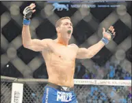  ?? Chase Stevens Las Vegas Review-journal ?? UFC middleweig­ht Chris Weidman said he felt ready to do full MMA workouts eight weeks after his disk replacemen­t surgery.