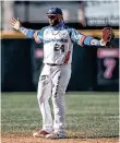  ?? /EFE. ?? El pelotero dominicano recién jugó la Serie del Caribe.