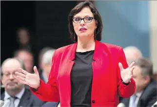  ?? JACQUES BOISSINOT/THE CANADIAN PRESS ?? Lucie Charlebois, the minister responsibl­e for Quebec’s cannabis dossier, is right that Bill 157 is probably not perfect. But very few pieces of legislatio­n are.