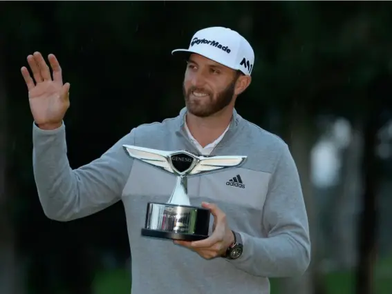  ??  ?? Dustin Johnson is the new world No 1 after his dominant victory at the Genesis Open (Getty)