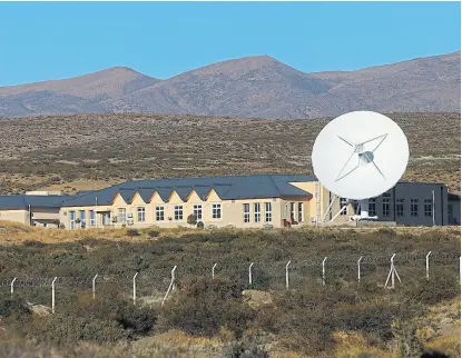  ?? Archivo ?? La estación de China instalada en Bajada del Agrio, Neuquén