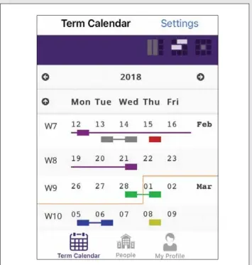  ??  ?? The calendar booking system allows teachers to mark availabili­ty.