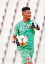  ?? –Photo: File ?? Moving on… Namibian goalie Virgil Vries seen here in action for his South African club Swallows FC.