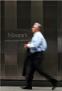  ?? ?? Sede de Moody’s en Nueva York.