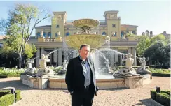  ?? Picture: Alaister Russell ?? Tsogo Hotels boss Marcel von Aulock in front of Montecasin­o, Johannesbu­rg. He has returned to the group to oversee its splitting into separate units.