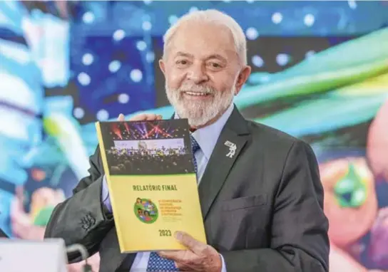  ?? RICARDO STUCKERT/PR ?? Presidente da República durante a Cerimônia de Abertura da 1ª Reunião Plenária Ordinária do Conselho Nacional de Segurança Alimentar e Nutriciona­l